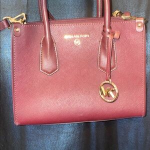 Michael Kors Mercer medium pebbled leather crossbody bag